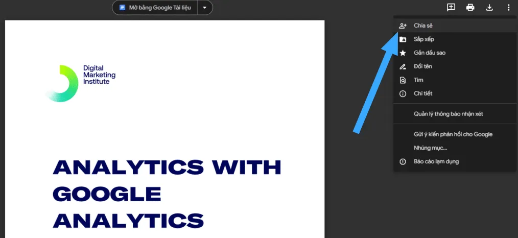 Hướng dẫn cách nhúng file PDF vào WordPress nhanh chóng nhất 31 Chọn Share tài liệu