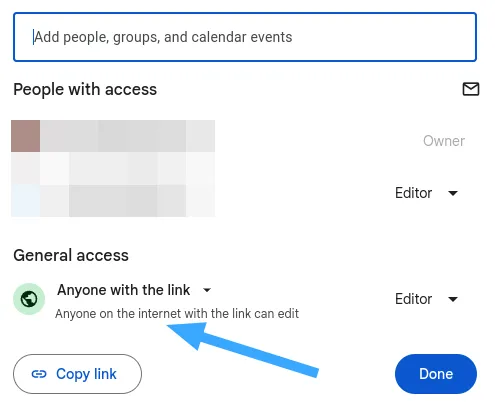 Hướng dẫn cách nhúng file PDF vào WordPress nhanh chóng nhất 32 Đổi trạng thái thành chia sẻ cho bất kỳ ai có link