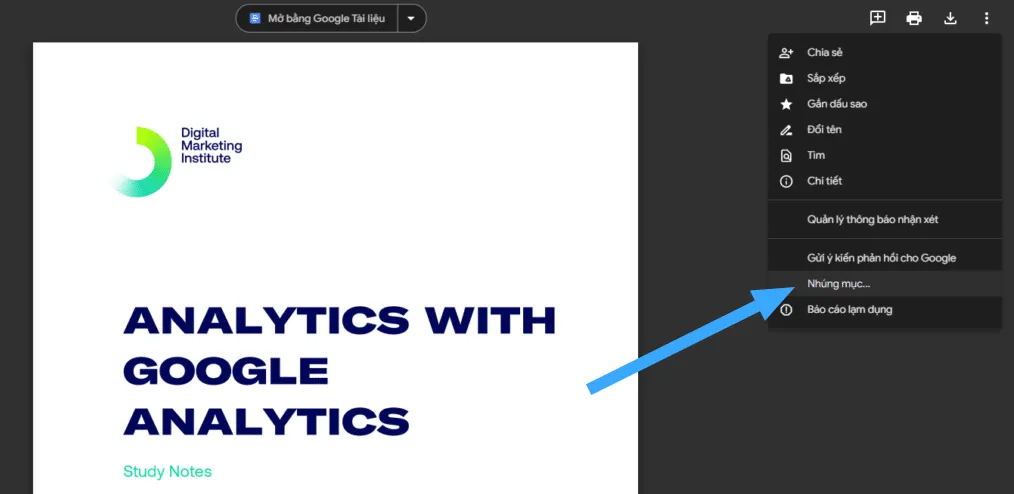 Hướng dẫn cách nhúng file PDF vào WordPress nhanh chóng nhất 33 Chọn nhúng mục